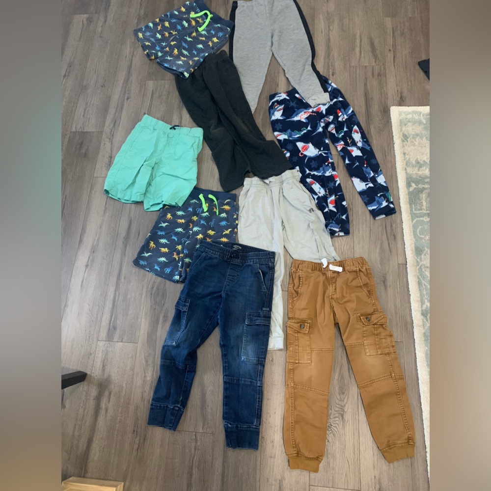 Boys size 8 shorts and pants
